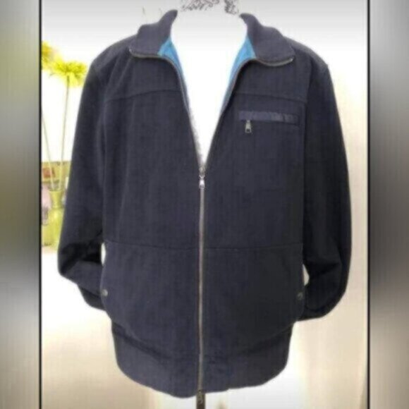 Banana Republic- Men's Fleece Zip Jacket Sz M - Picture 2 of 5